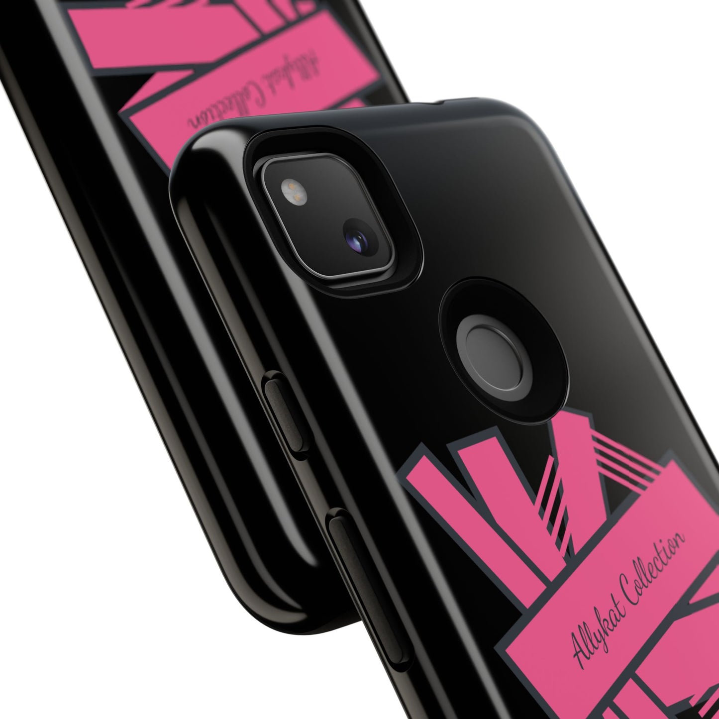 Stylish Tough Phone Case - Allykat Collection - Pink Stripes Design