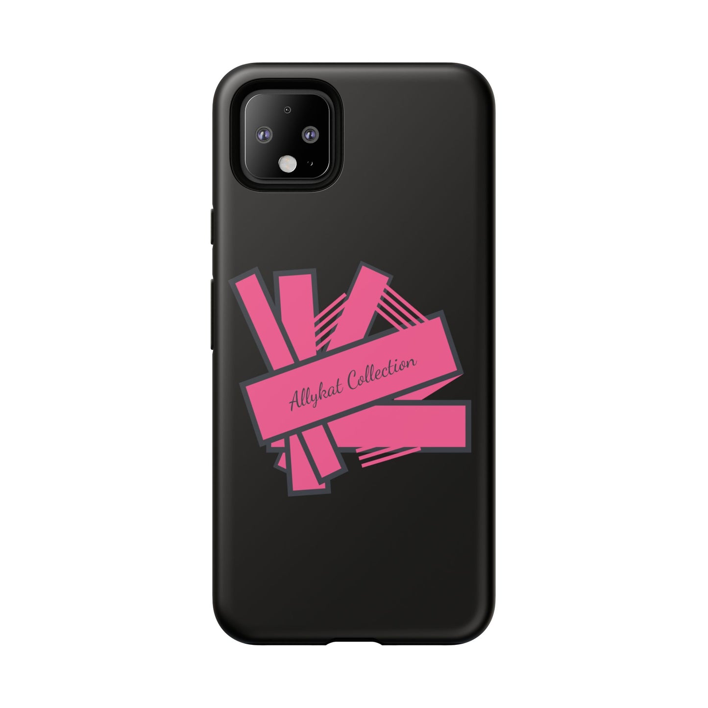 Stylish Tough Phone Case - Allykat Collection - Pink Stripes Design