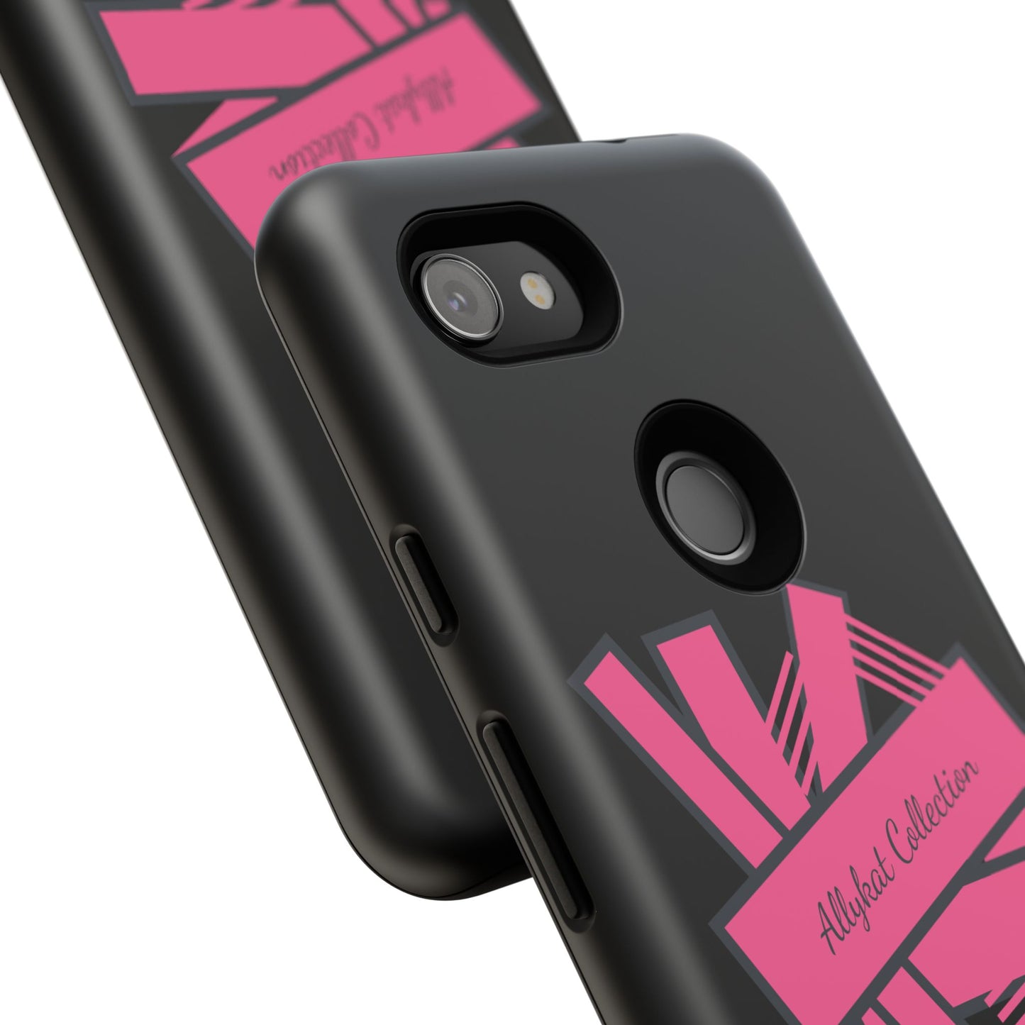 Stylish Tough Phone Case - Allykat Collection - Pink Stripes Design