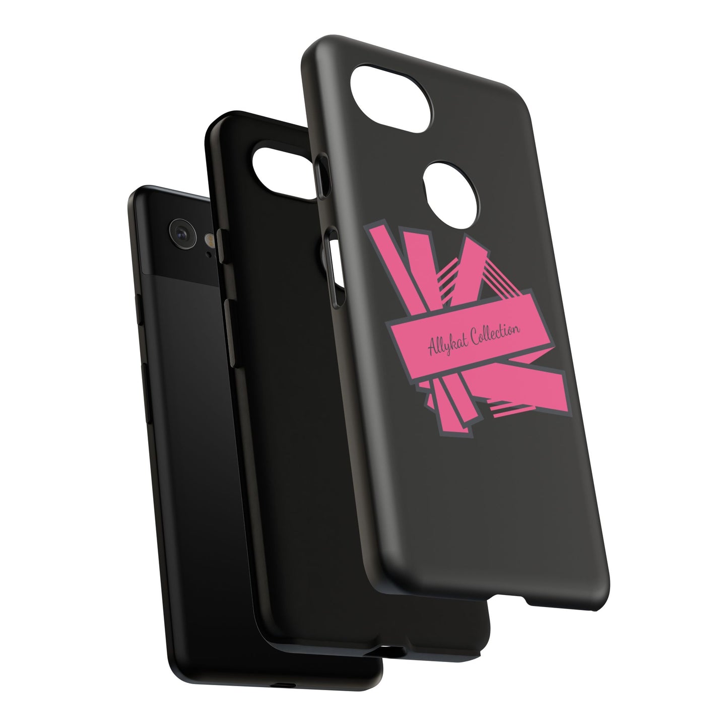 Stylish Tough Phone Case - Allykat Collection - Pink Stripes Design