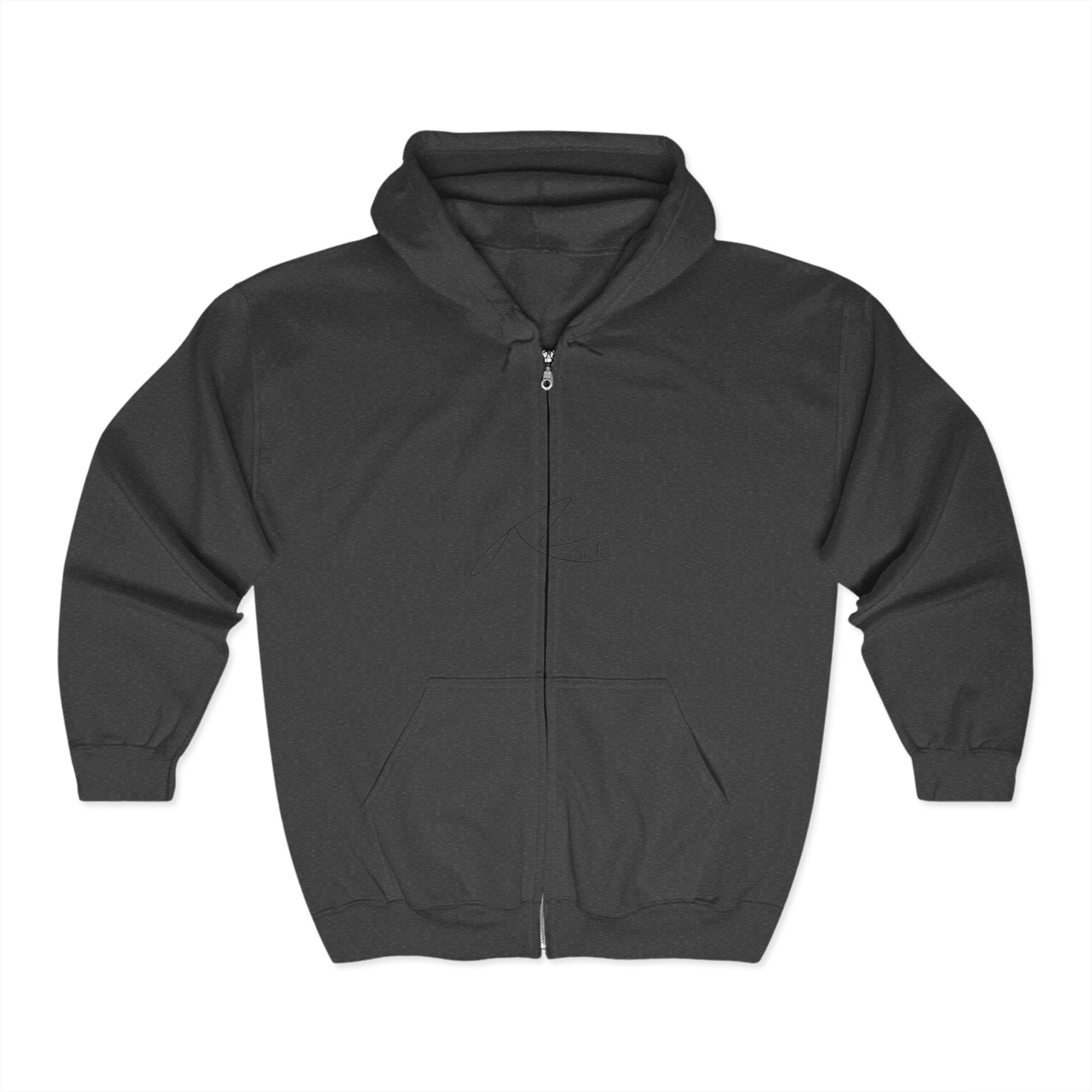 Trendy Full Zip Hooded Sweatshirt for Casual Vibes - Perfect for Everyday Wear and Gifts