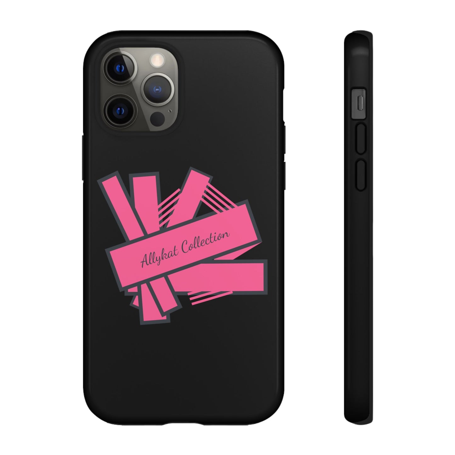 Stylish Tough Phone Case - Allykat Collection - Pink Stripes Design