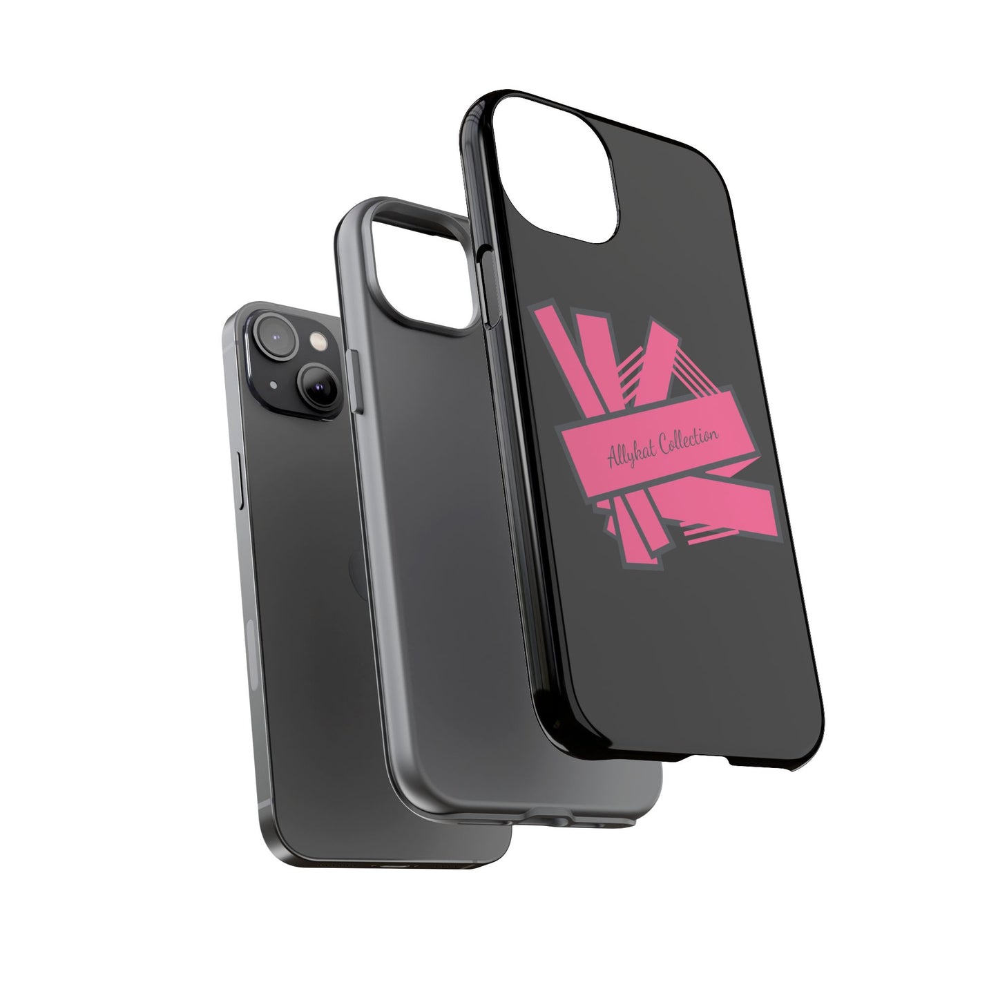 Stylish Tough Phone Case - Allykat Collection - Pink Stripes Design