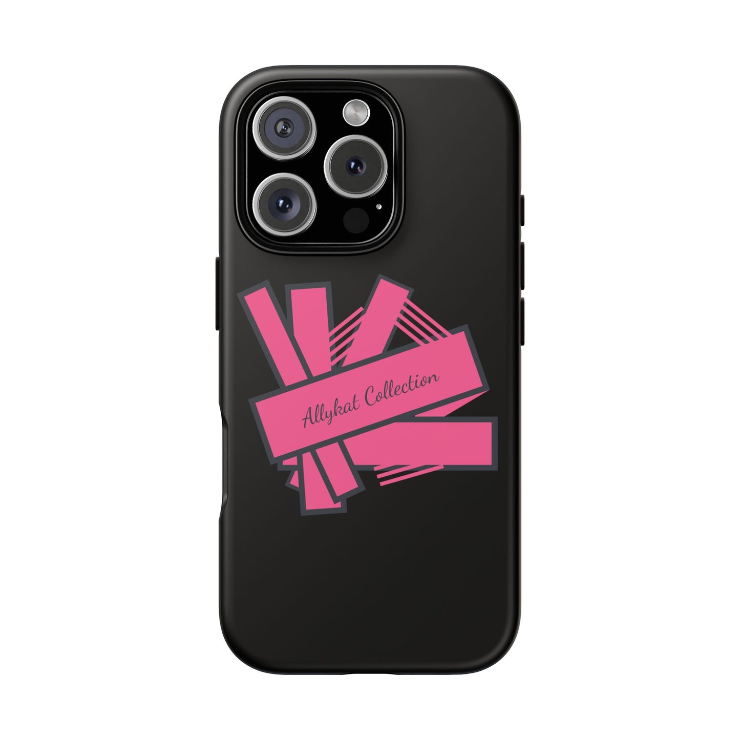 Stylish Tough Phone Case - Allykat Collection - Pink Stripes Design