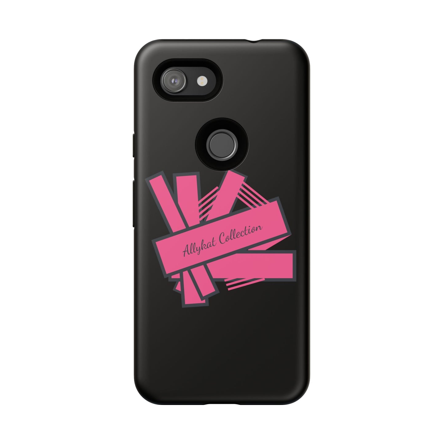 Stylish Tough Phone Case - Allykat Collection - Pink Stripes Design