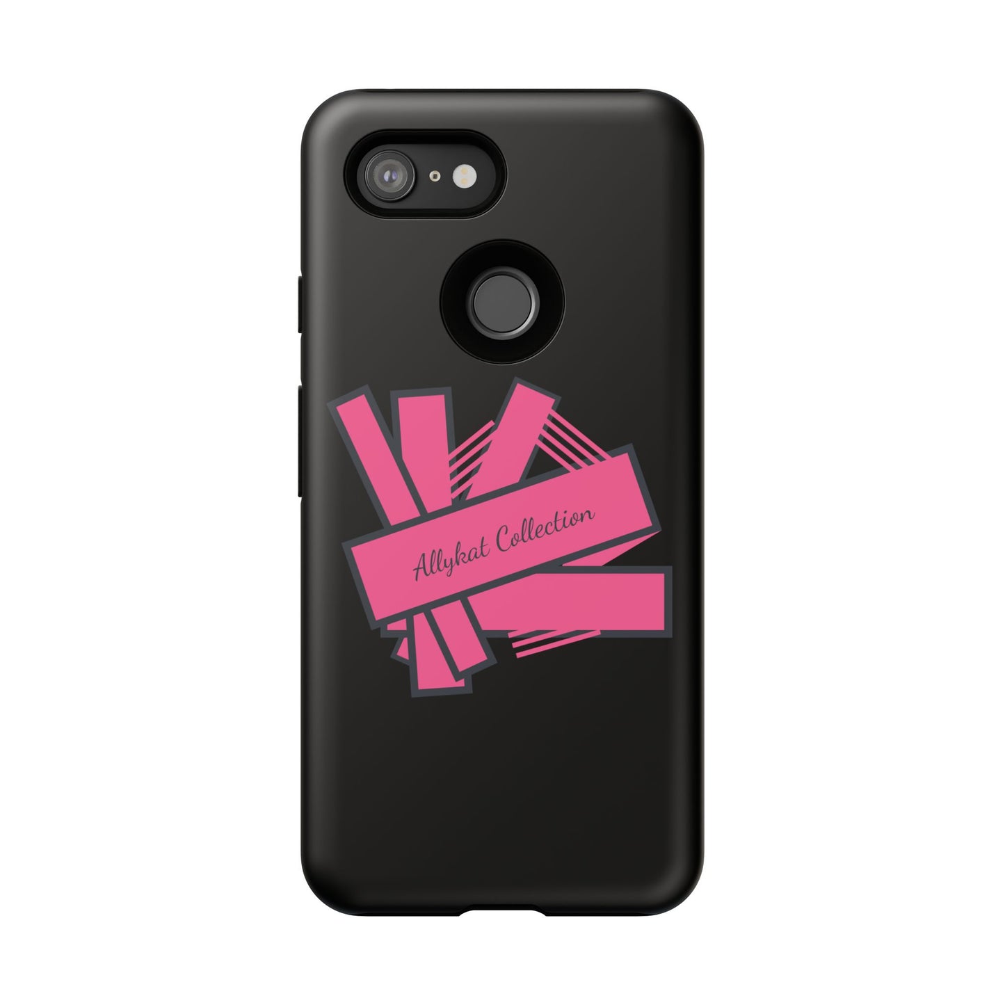 Stylish Tough Phone Case - Allykat Collection - Pink Stripes Design