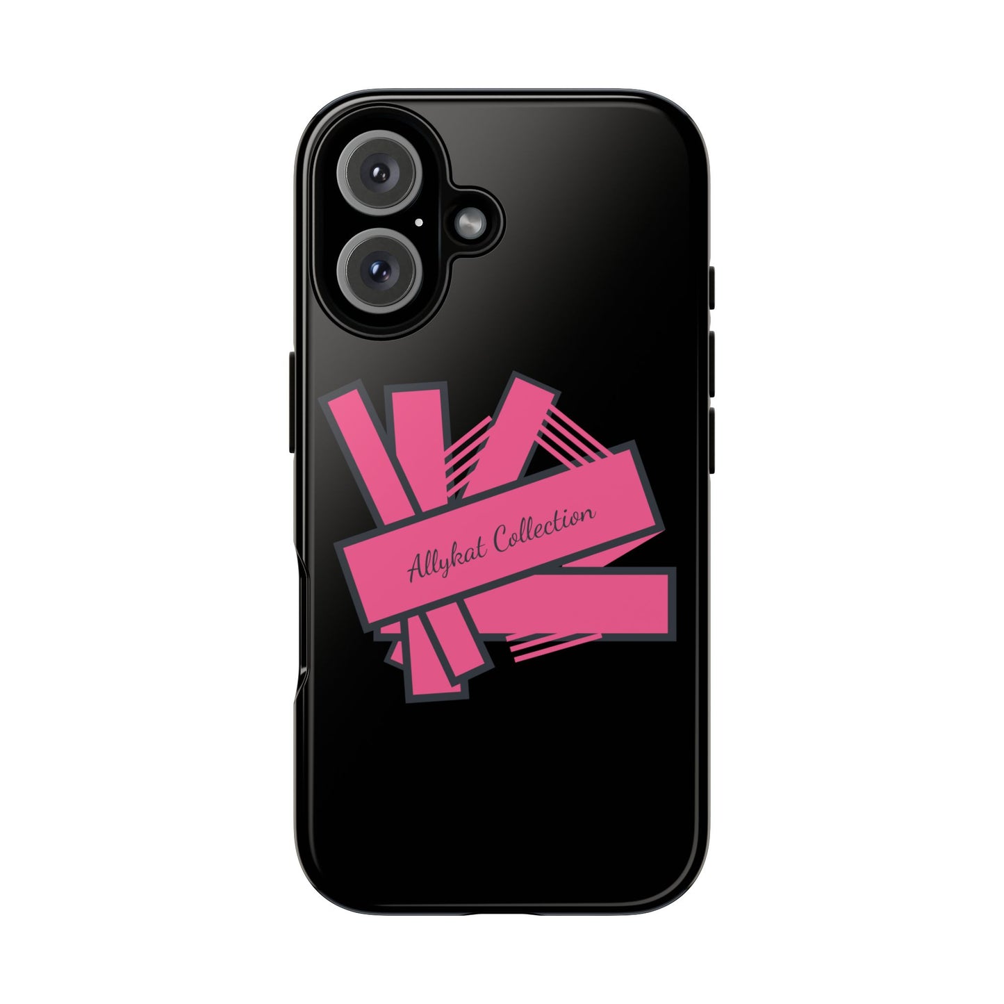 Stylish Tough Phone Case - Allykat Collection - Pink Stripes Design