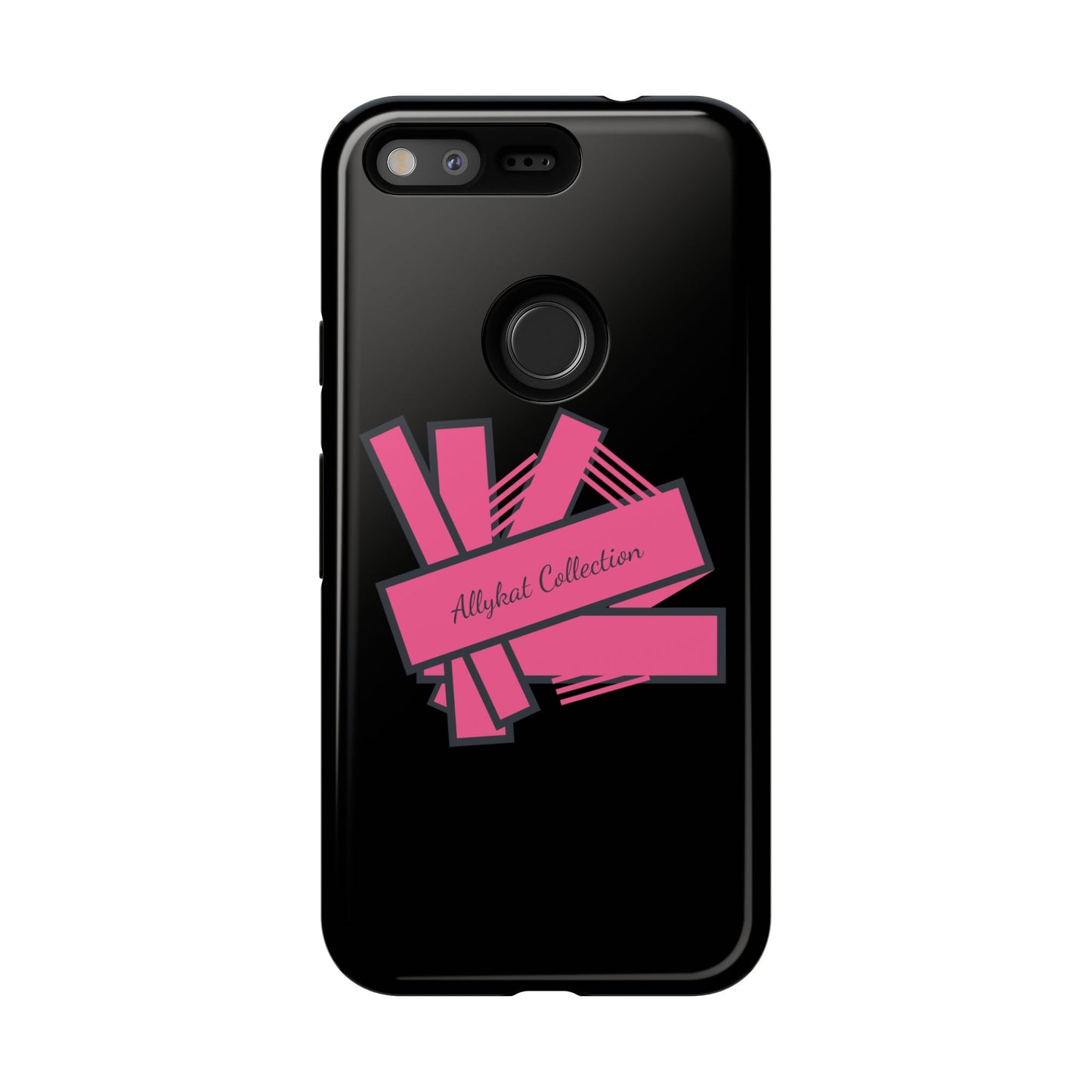 Stylish Tough Phone Case - Allykat Collection - Pink Stripes Design