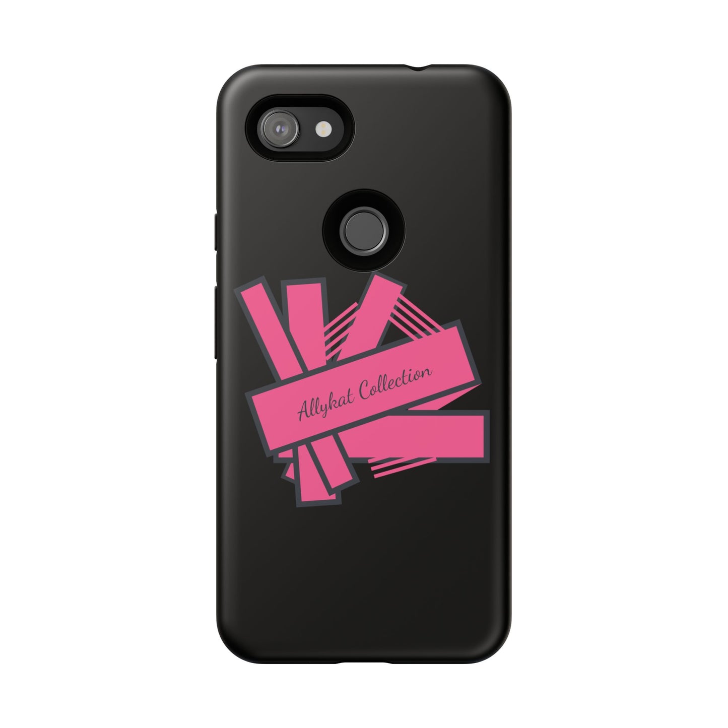 Stylish Tough Phone Case - Allykat Collection - Pink Stripes Design