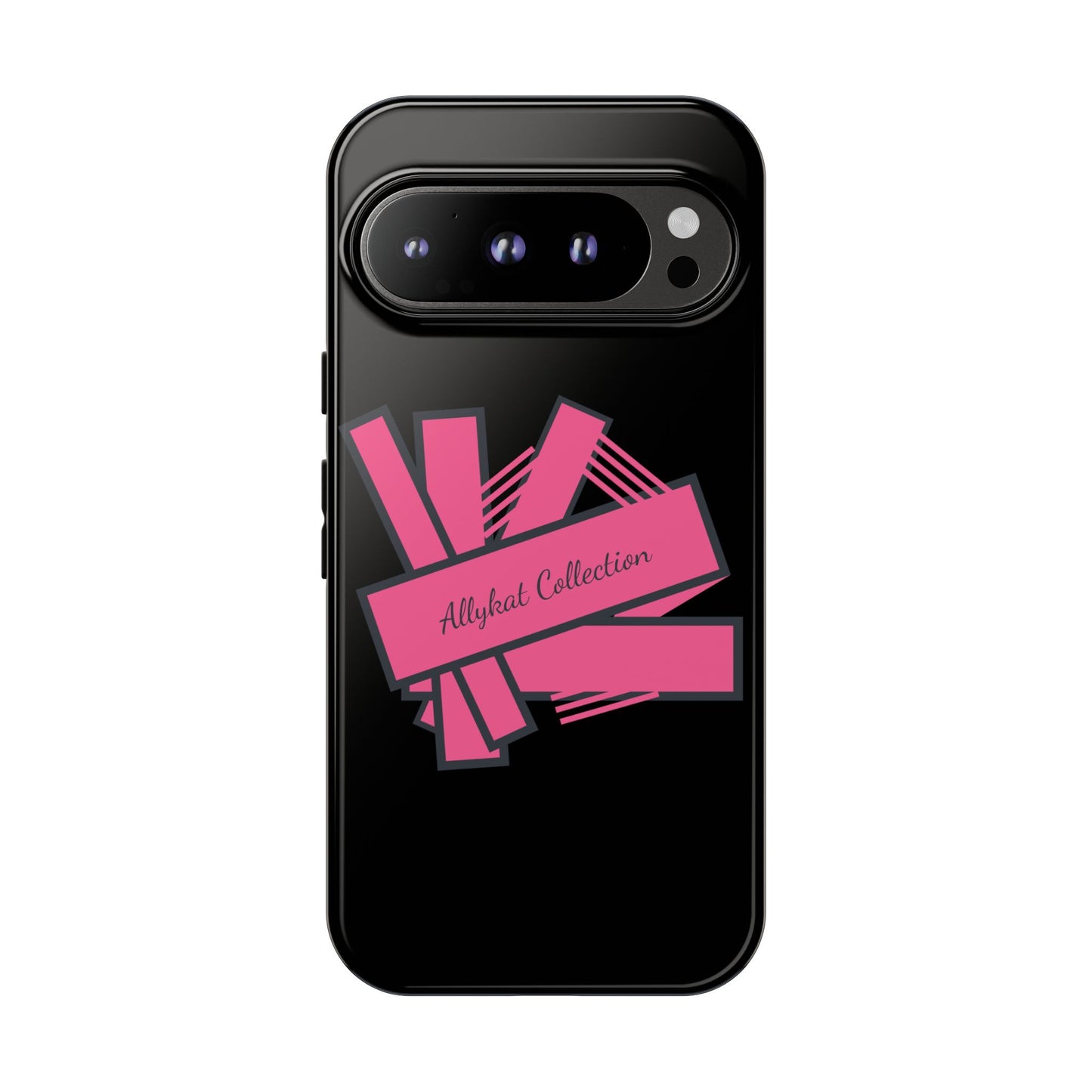 Stylish Tough Phone Case - Allykat Collection - Pink Stripes Design