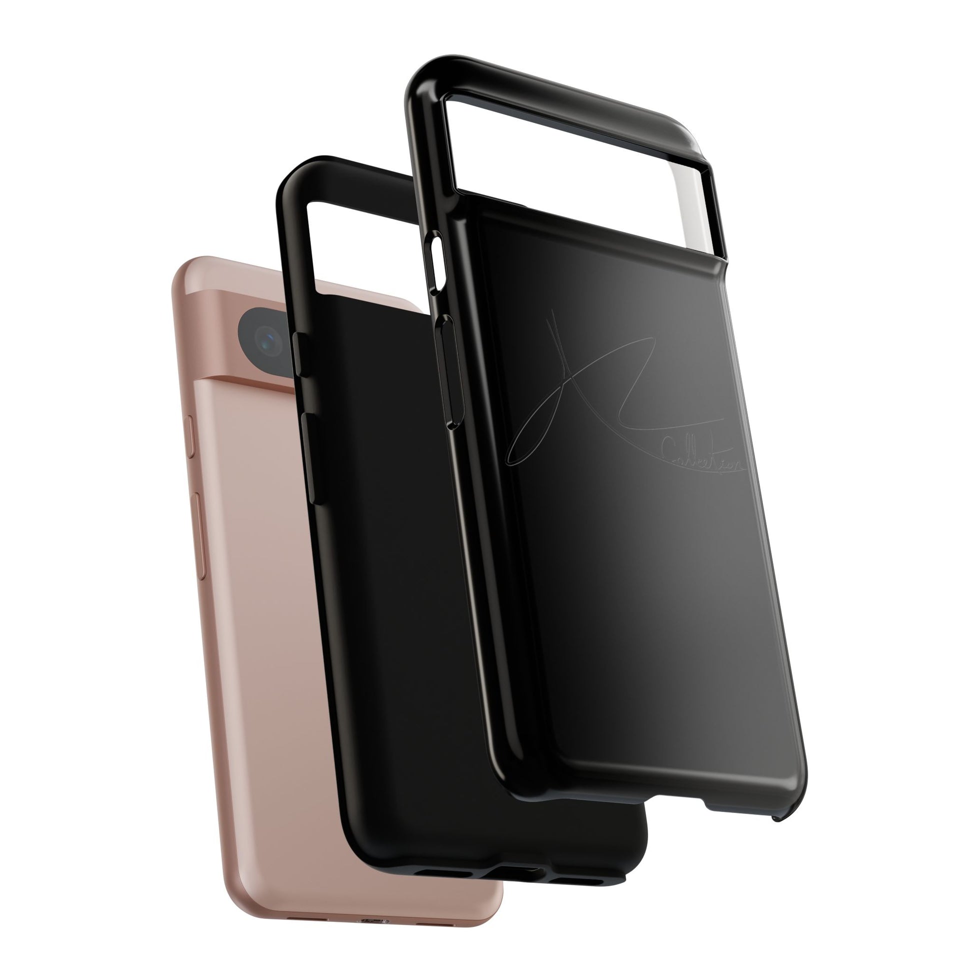 Stylish Tough Phone Case - Allykat Collection - Pink Stripes Design