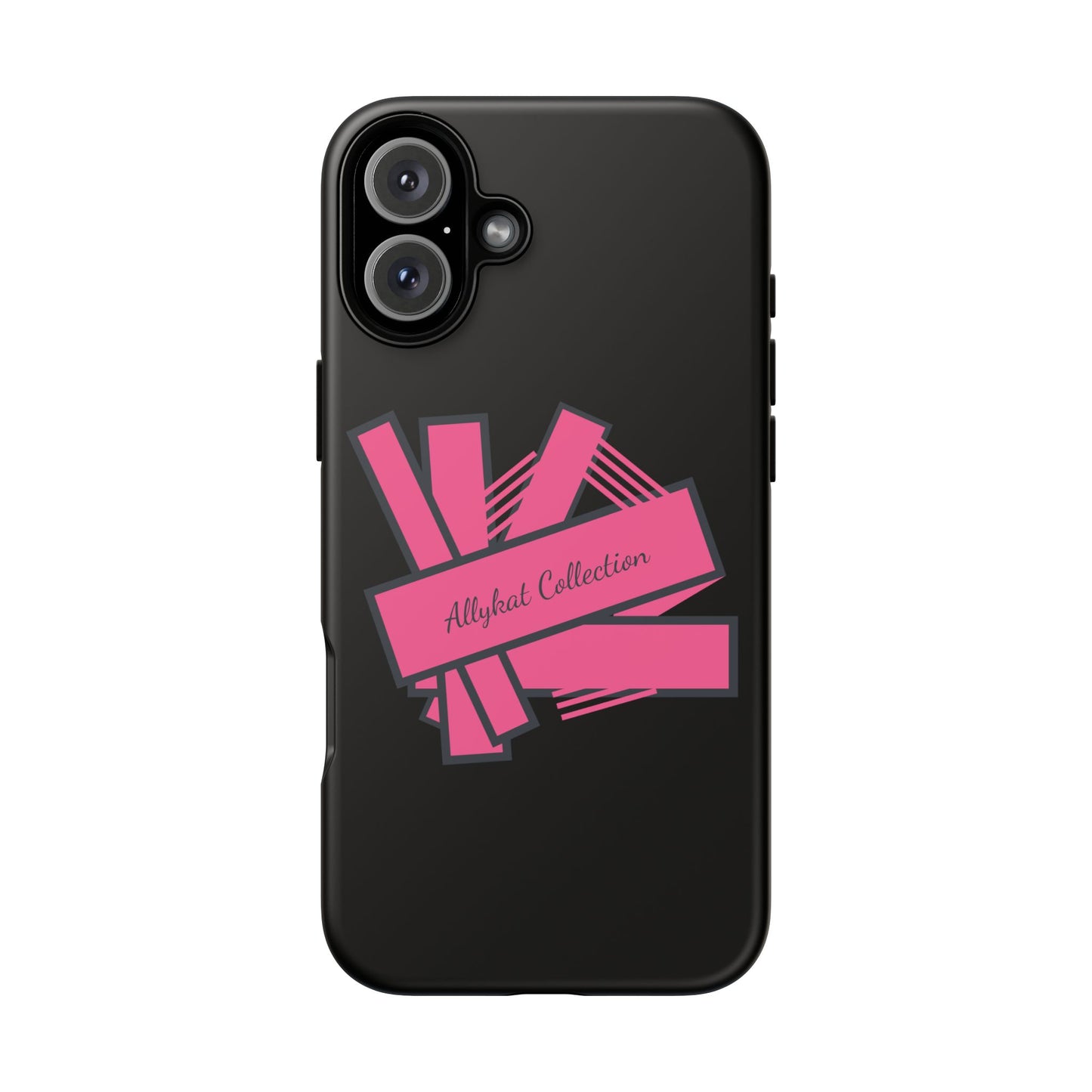 Stylish Tough Phone Case - Allykat Collection - Pink Stripes Design