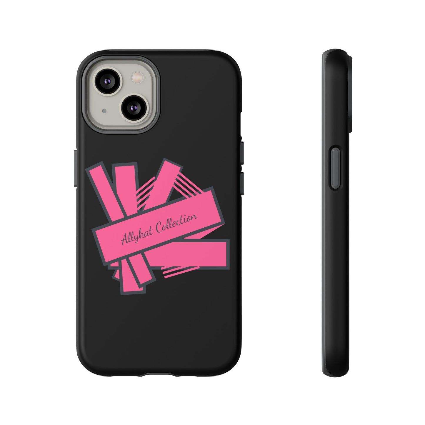 Stylish Tough Phone Case - Allykat Collection - Pink Stripes Design