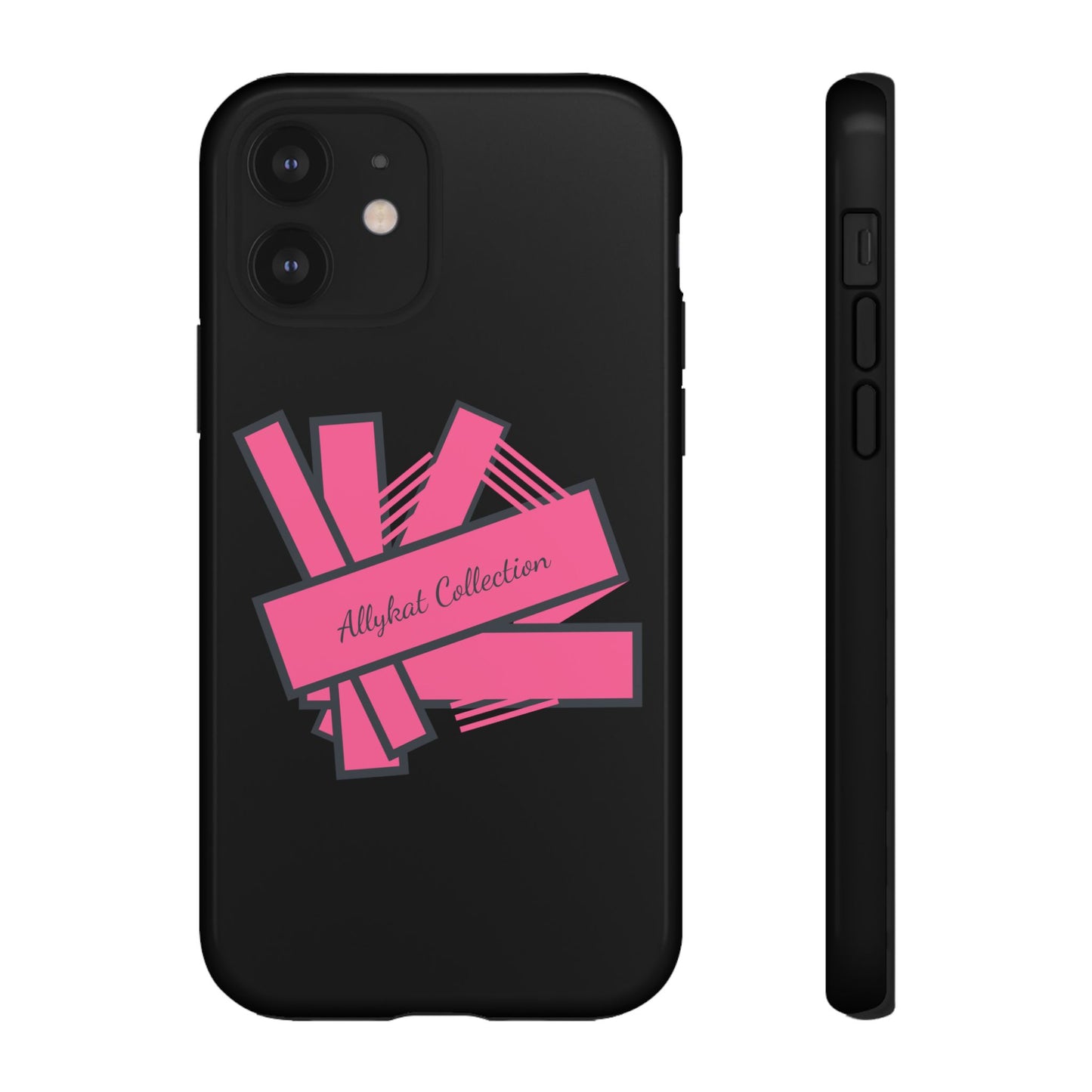 Stylish Tough Phone Case - Allykat Collection - Pink Stripes Design