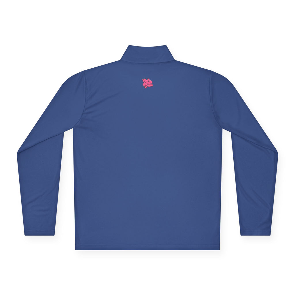 Stylish Unisex Quarter-Zip Pullover with Fun Graphic
