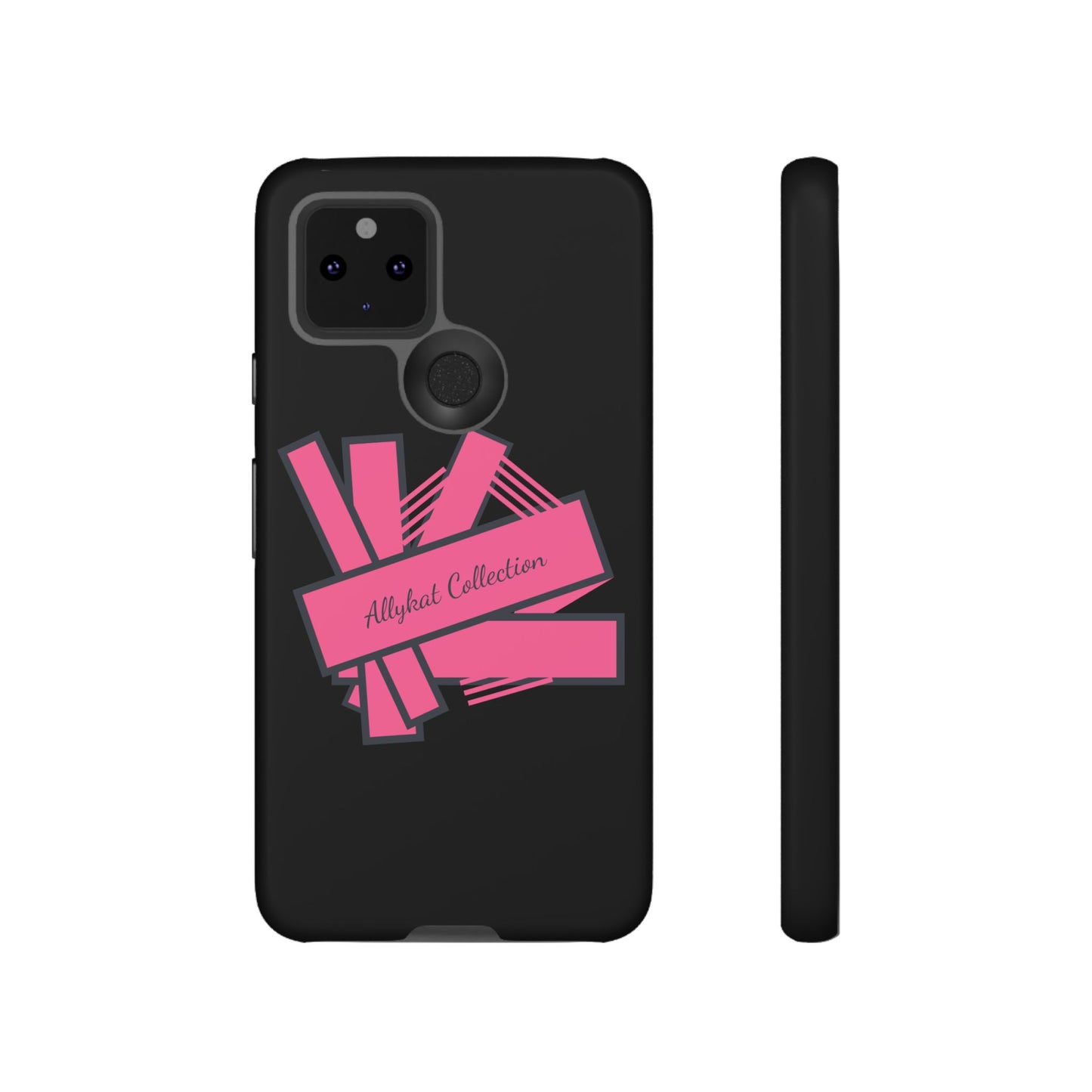 Stylish Tough Phone Case - Allykat Collection - Pink Stripes Design