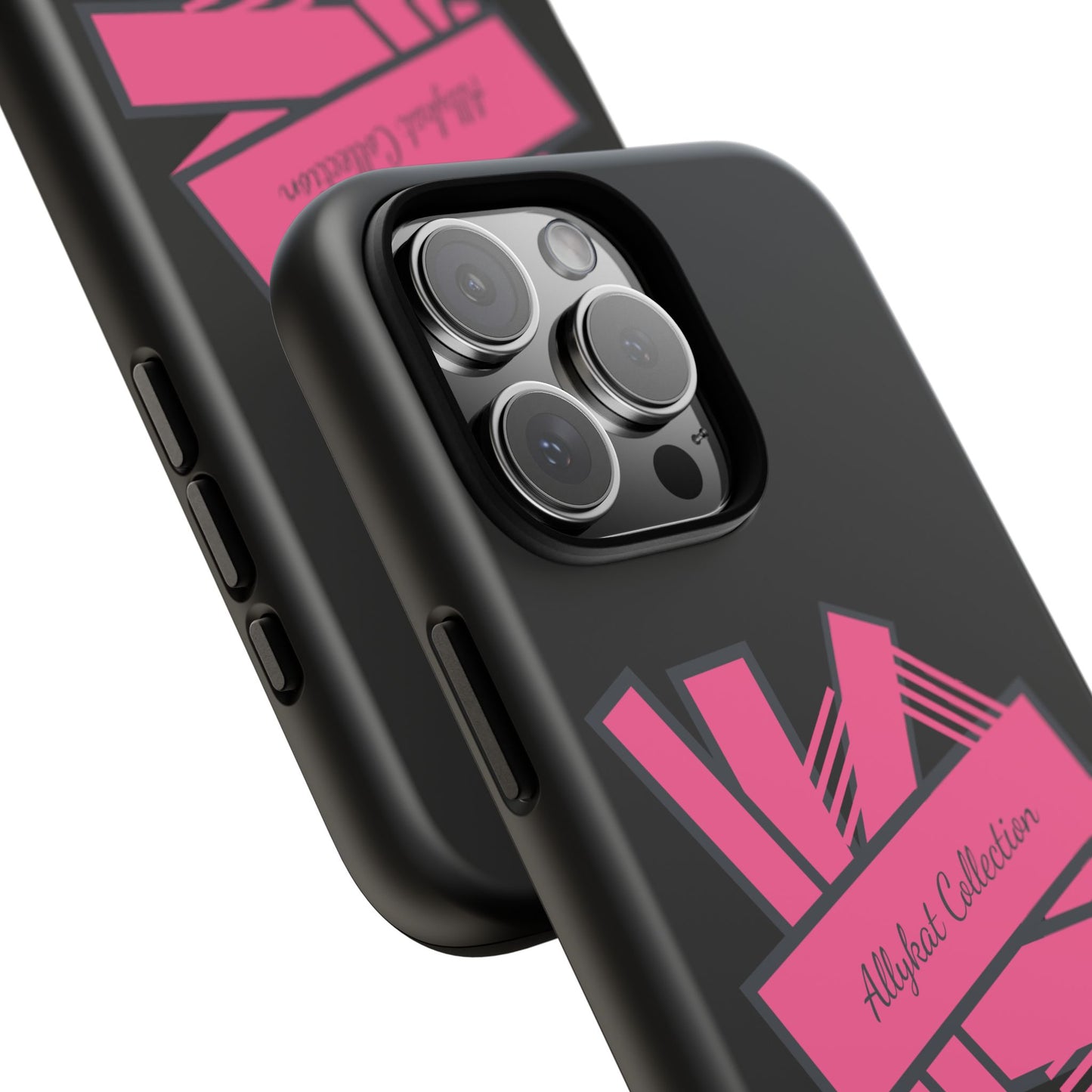 Stylish Tough Phone Case - Allykat Collection - Pink Stripes Design