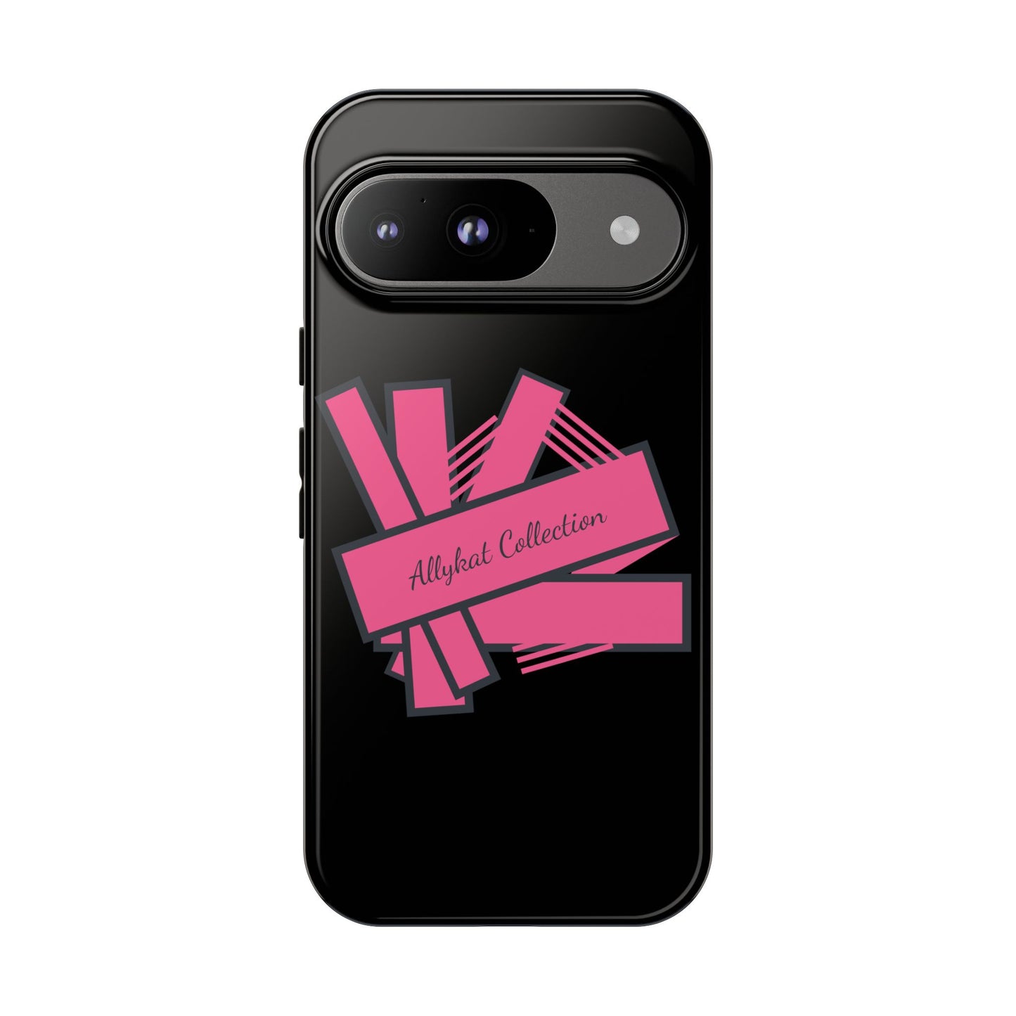 Stylish Tough Phone Case - Allykat Collection - Pink Stripes Design