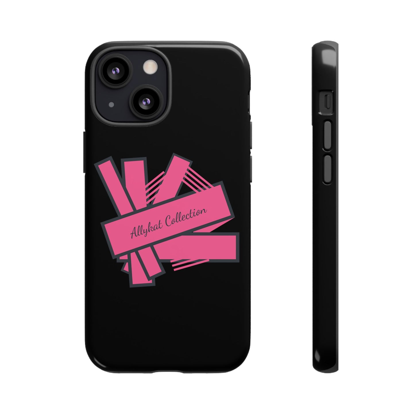 Stylish Tough Phone Case - Allykat Collection - Pink Stripes Design