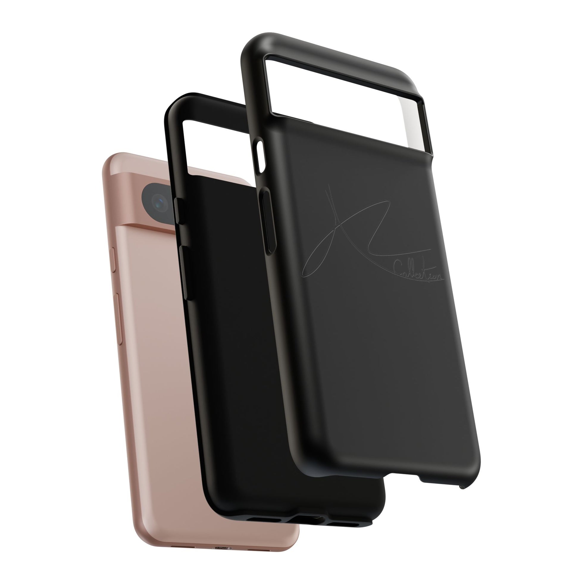 Stylish Tough Phone Case - Allykat Collection - Pink Stripes Design