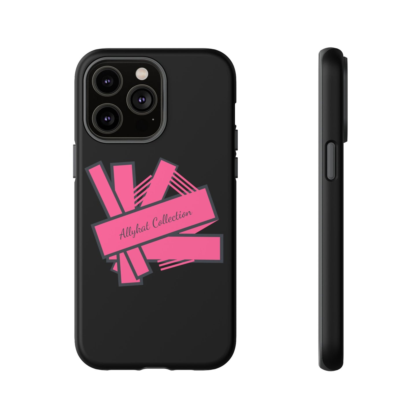 Stylish Tough Phone Case - Allykat Collection - Pink Stripes Design