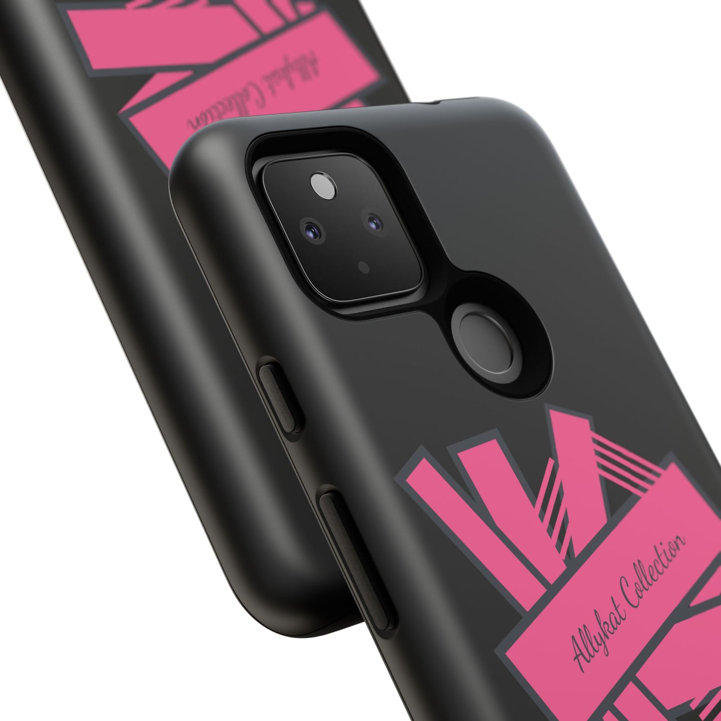 Stylish Tough Phone Case - Allykat Collection - Pink Stripes Design